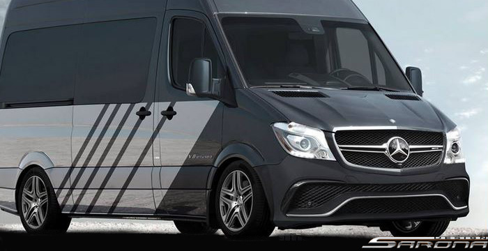 Custom Mercedes Sprinter  Van Front Bumper (2014 - 2018) - $2390.00 (Part #MB-148-FB)